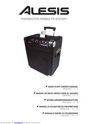 Alesis TRANSACTIVE MOBILE PA SYSTEM Schnellbedienungsanleitung
