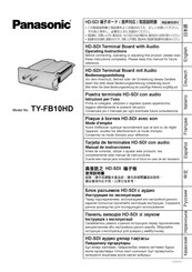 Panasonic TY-FB10HD Bedienungsanleitung