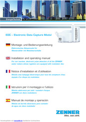 Zenner EDC-C Montage- Und Bedienungsanleitung