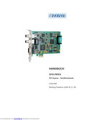 Meinberg GPS170PEX Handbuch