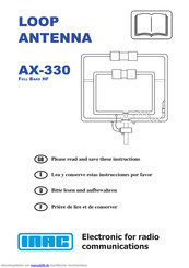 INAC AX-330 Gebrauchs- Und Montageanweisung
