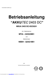 Ateco AKKUTEC 2403 DC Betriebsanleitung