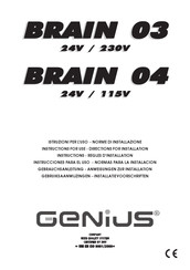 Genius BRAIN 04 Gebrauchsanleitung - Anweisungen Zur Installation