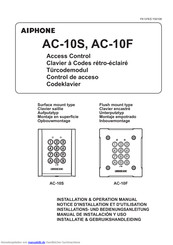 Aiphone AC-10S Installations- Und Bedienungsanleitungen