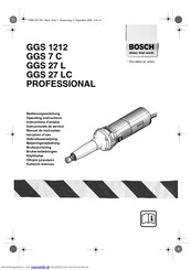 Bosch GGS 1212 PROFESSIONAL Bedienungsanleitung