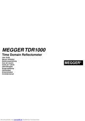 Megger TDR1000 Bedienungsanleitung