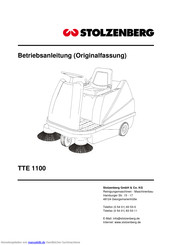 STOLZENBERG TT/E 1100 Betriebsanleitung