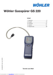 Wohler GS 220 Bedienungsanleitung