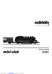 marklin mini-club BR 86 Bedienungsanleitung
