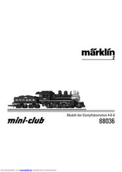 marklin mini-club 4-6-0 Bedienungsanleitung