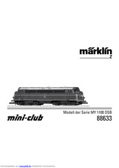 marklin Serie MY 1100 DSB Bedienungsanleitung