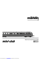 marklin mini-club VT 08.5 Bedienungsanleitung