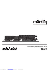 marklin mini-club BR 52 Bedienungsanleitung