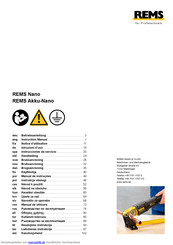 REMS Nano Betriebsanleitung