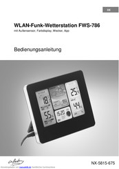 infactory Funk-Außensensor mit LED-Display für WLAN-Funk-Wetterstation FWS-786 