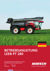 horsch LEEB PT 280 Betriebsanleitung