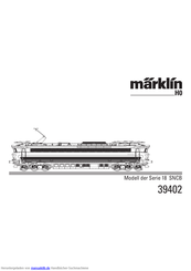 marklin 39402 Bedienungsanleitung