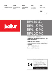 baltur TBML 80 MC Bedienungsanleitung
