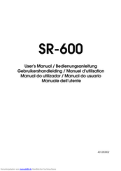 Epson SR-600 Bedienungsanleitung