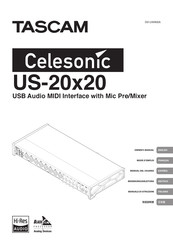 Tascam Celesonic US-20x20 Bedienungsanleitung