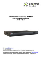 blick-store HiWatch N600-Serie Installationsanleitung