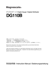 Magnescale DG110B Anleitung