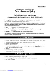 Conceptronic CPOWERB1500 Benutzerhandbuch