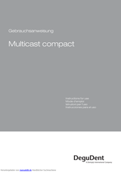 DeguDent Multicast compact Gebrauchsanweisung