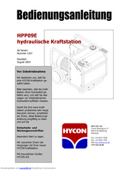 HYCON HPP09E Bedienungsanleitung