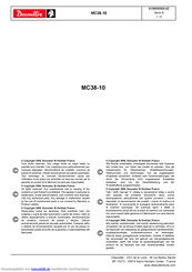 Desoutter MC38-10 Technisches Handbuch