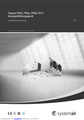 SystemAir Topvex FR08 Installationsanleitung
