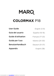 Marq COLORMAX P18 Benutzerhandbuch