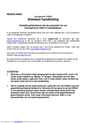Conceptronic CHD3U Schnellstartanleitung
