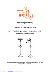 Firefly Heaters OL1786TBL Bedienungsanleitung