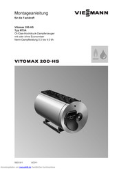 Viessmann Vitomax 200-HS Typ M73A Montageanleitung