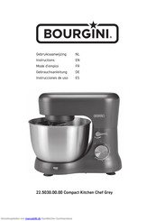 Bourgini Compact Kitchen Chef Grey 22.5030.00.00 Gebrauchsanleitung