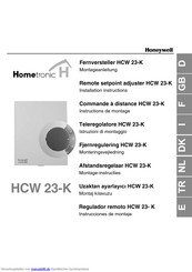 Honeywell Hometronic HCW 23-K Montageanleitung