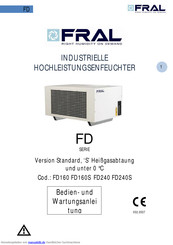 Fral FD160 Bedien- Und Wartungsanleitung