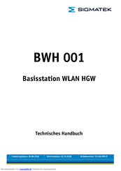 SIGMATEK BWH 001 Technisches Handbuch