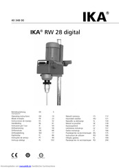 IKA RW 28 digital Betriebsanleitung