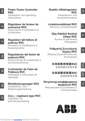 Abb RVC Serie Installations- Und Bedienungsanleitung