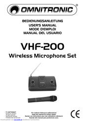 Omnitronic VHF-200 Bedienungsanleitung