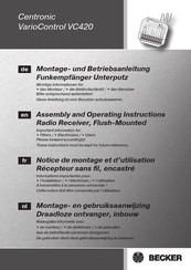 Becker Centronic VarioControl VC420 Montage- Und Betriebsanleitung