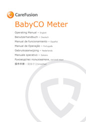 CareFusion BabyCO Meter Benutzerhandbuch