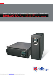 Riello UPS DIALOG DUAL DLD 1000 TM Betriebshandbuch