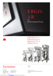 Varimixer ERGO140 VL-4 Bedienungsanleitung