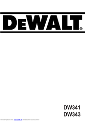 DeWalt DW343K Handbuch