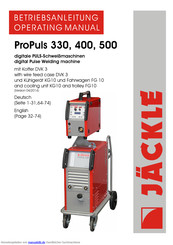 Jackle ProPuls 320 Compact Betriebsanleitung