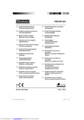 Toolson PRO-RF 620 Originalbetriebsanleitung