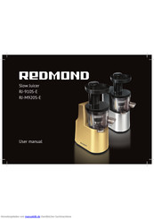Redmond RJ-M920S-E Bedienungsvorschriften